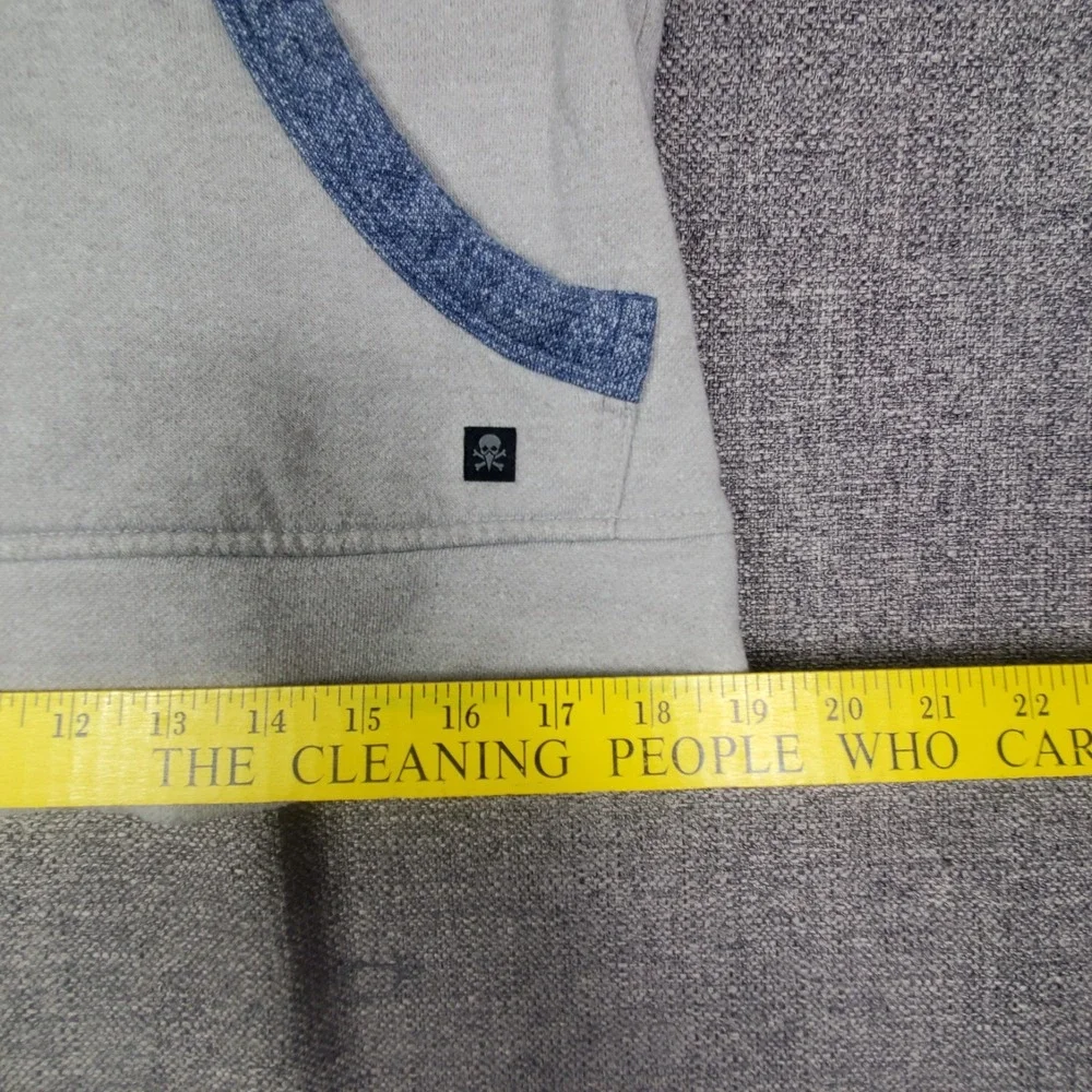Tony Hawk Sweatshirt Mens Small Crew Neck Pullover Colorblock Fleece Gray
